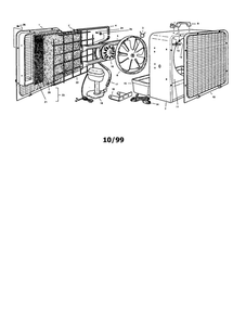 Essick Evaporative Cooler Diagram and Parts List for BFC2000  Essick Air Air Conditioner